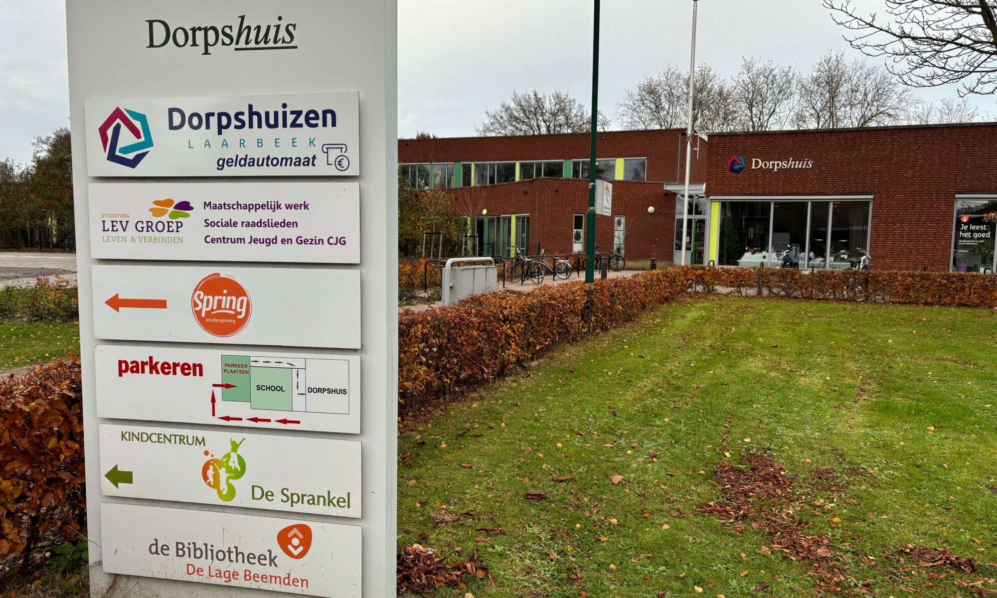 Het dorpshuis. Een van de voorzieningen in Lieshout.