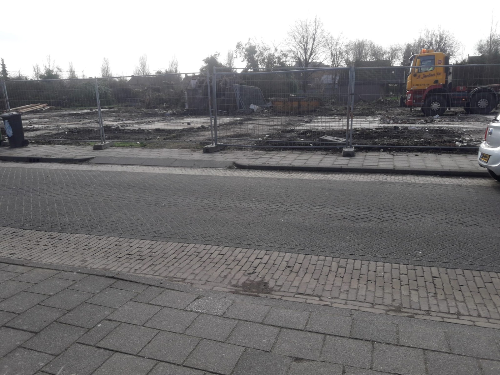 Sloopwerkzaamheden in de Baverdestraat Lieshout.